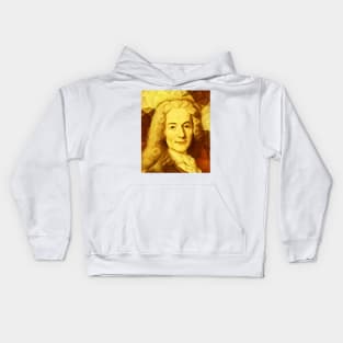 Voltaire Golden Portrait | Voltaire Artwork 9 Kids Hoodie